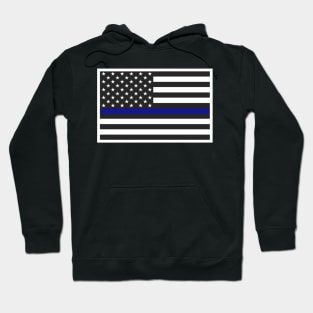 Thin Blue Line Flag, Police Officer Gifts Hoodie